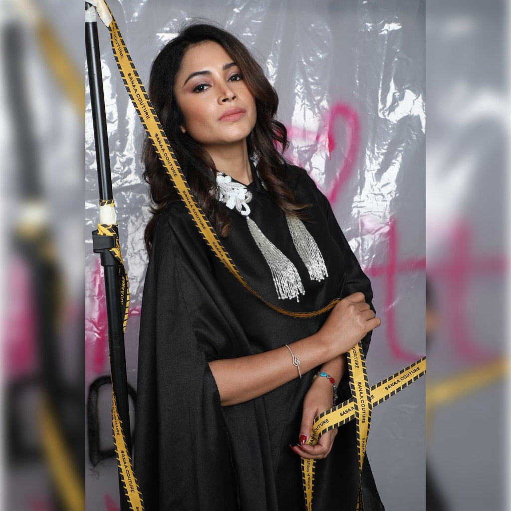 Tassel Embroidered Shirt Set