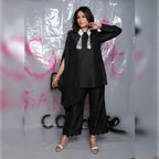 Tassel Embroidered Shirt Set